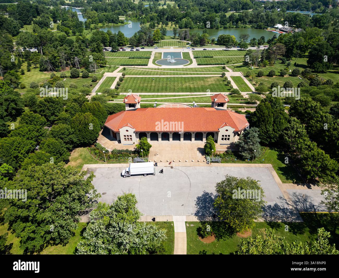 World's Fair Pavilion, Forest Park, St Louis, Missouri, USA Foto Stock
