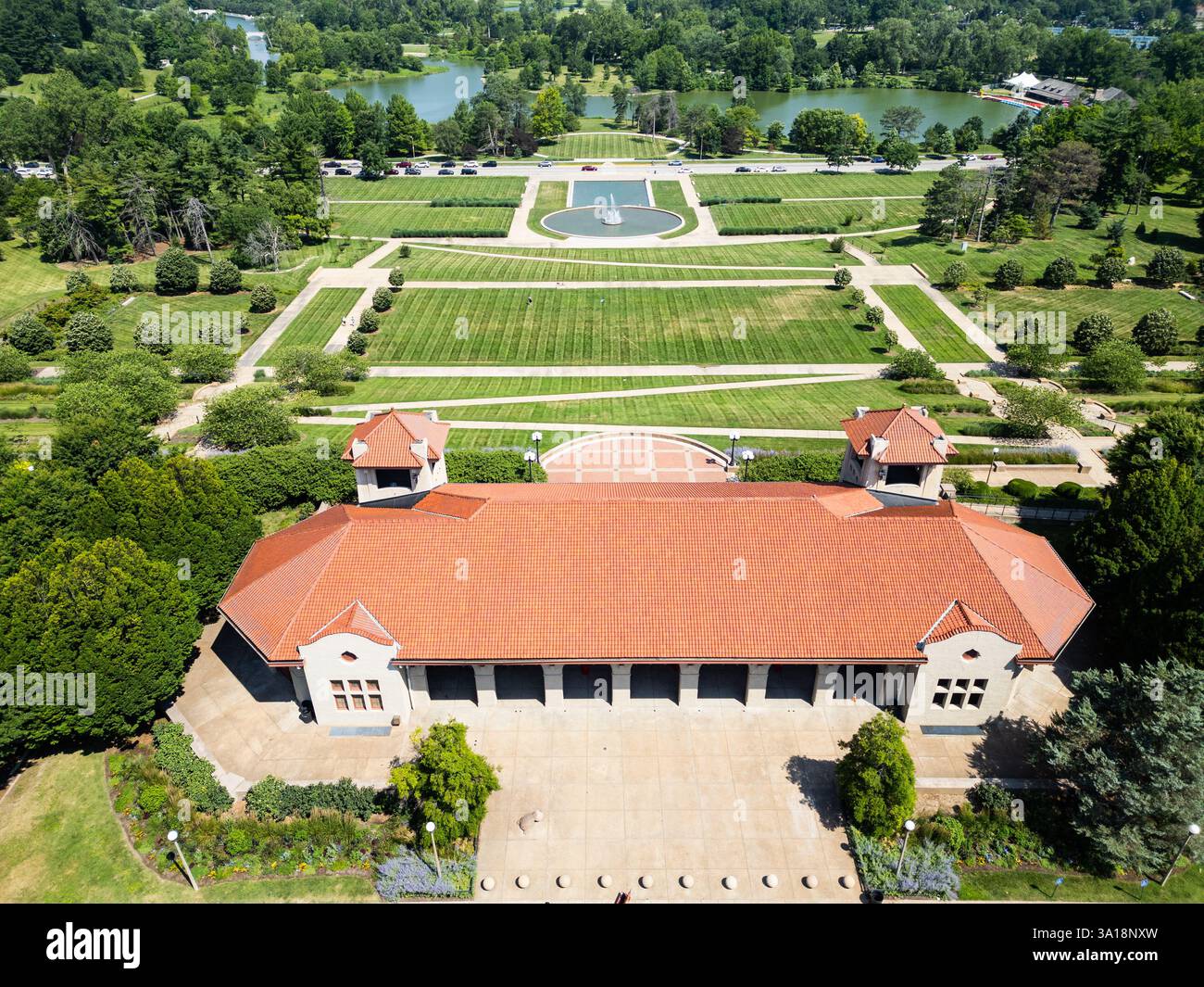 World's Fair Pavilion, Forest Park, St Louis, Missouri, USA Foto Stock