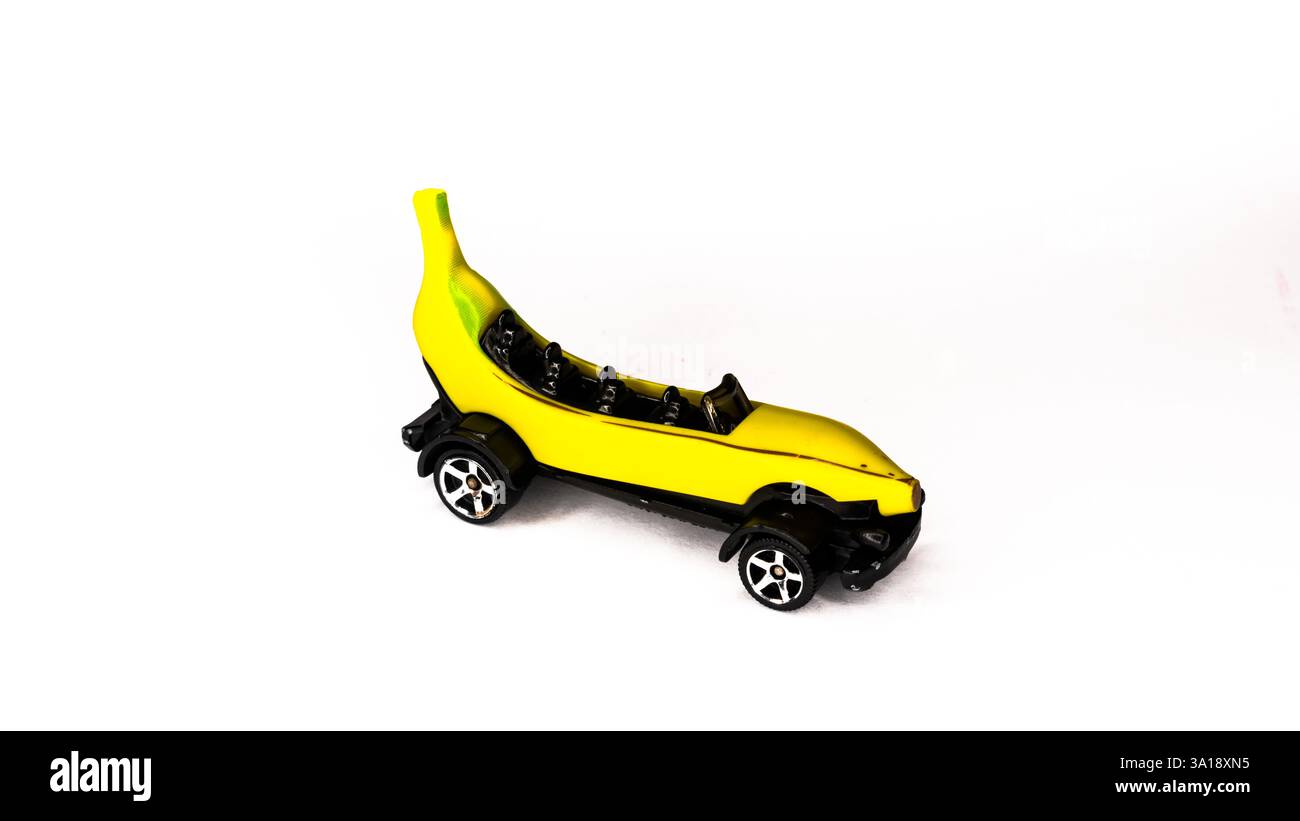 Big Banana Car in miniatura Matchbox Foto Stock