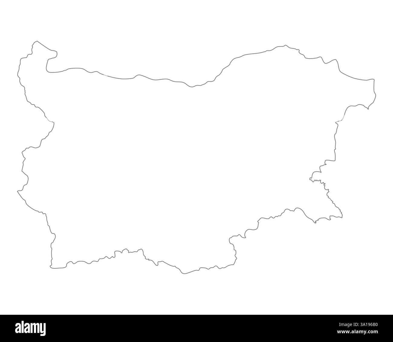 Mappa di Bulgaria Foto Stock