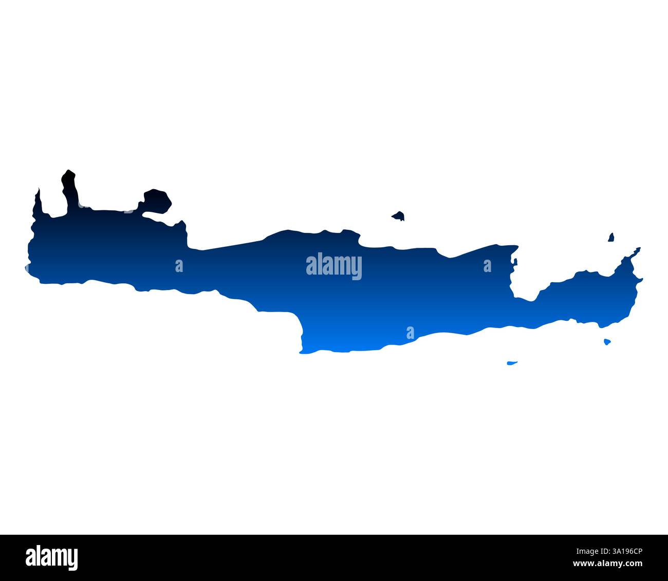 Mappa di Creta Foto Stock