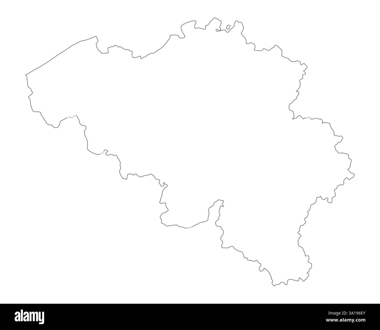 Mappa del Belgio Foto Stock