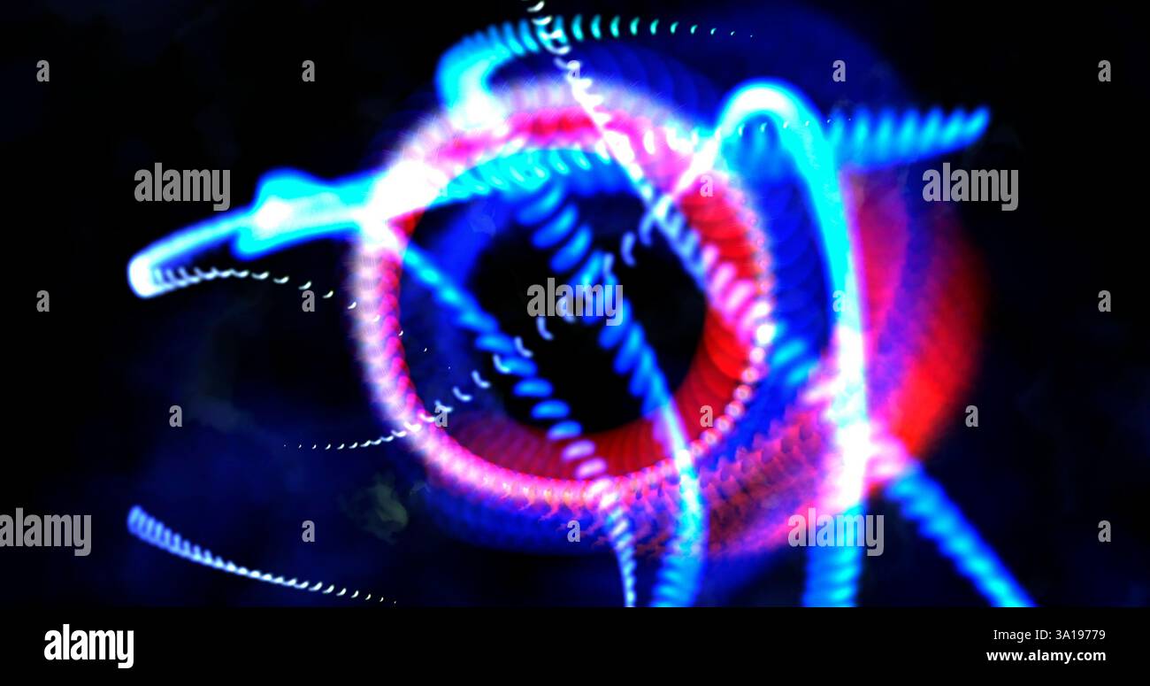 Computer immagine generata della mistica luci e forme Foto Stock