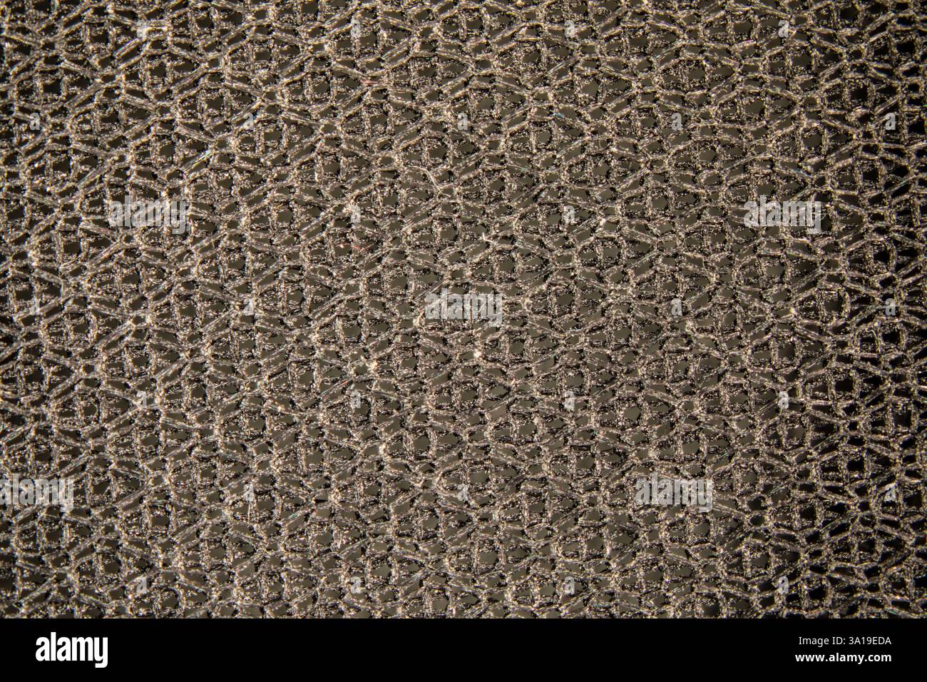 Fibre tessili di lino tessute in motivi Foto Stock