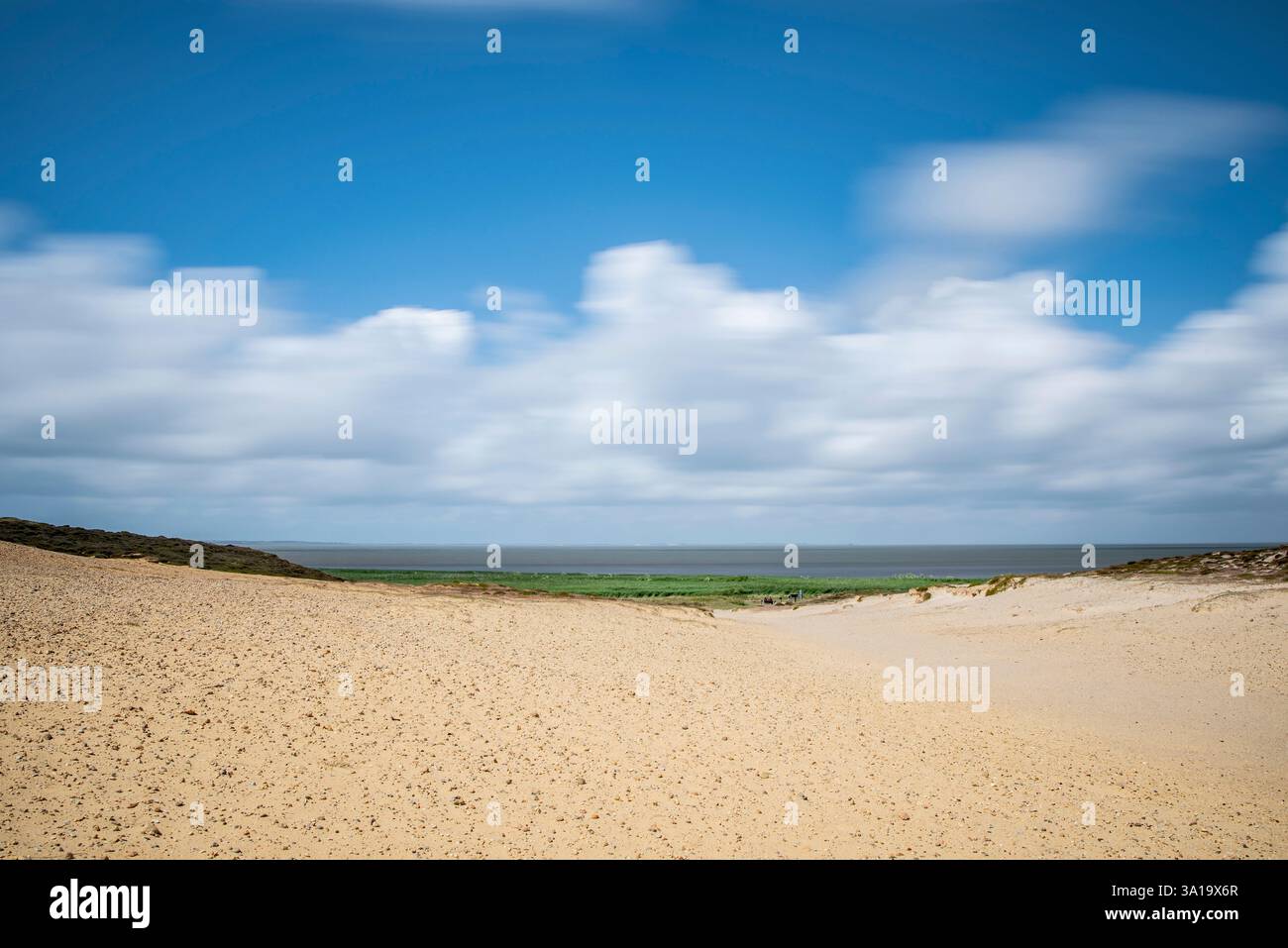 Il paesaggio delle dune a Morsumkliff Foto Stock