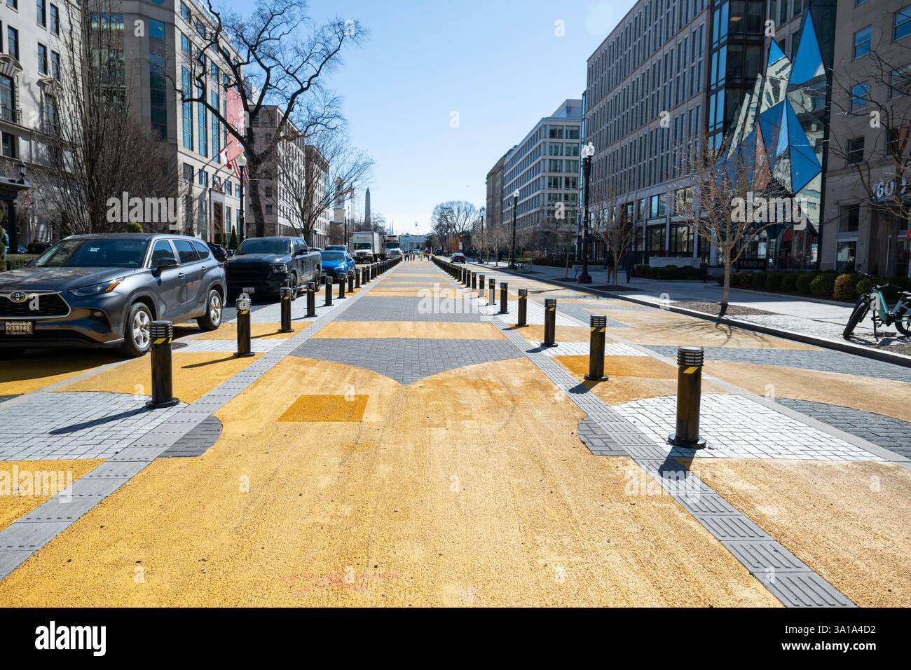 Washington, Stati Uniti. 7 marzo 2025. The Black Lives Matter Plaza a Washington DC venerdì 7 marzo 2025. Foto di Annabelle Gordon/UPI credito: UPI/Alamy Live News Foto Stock