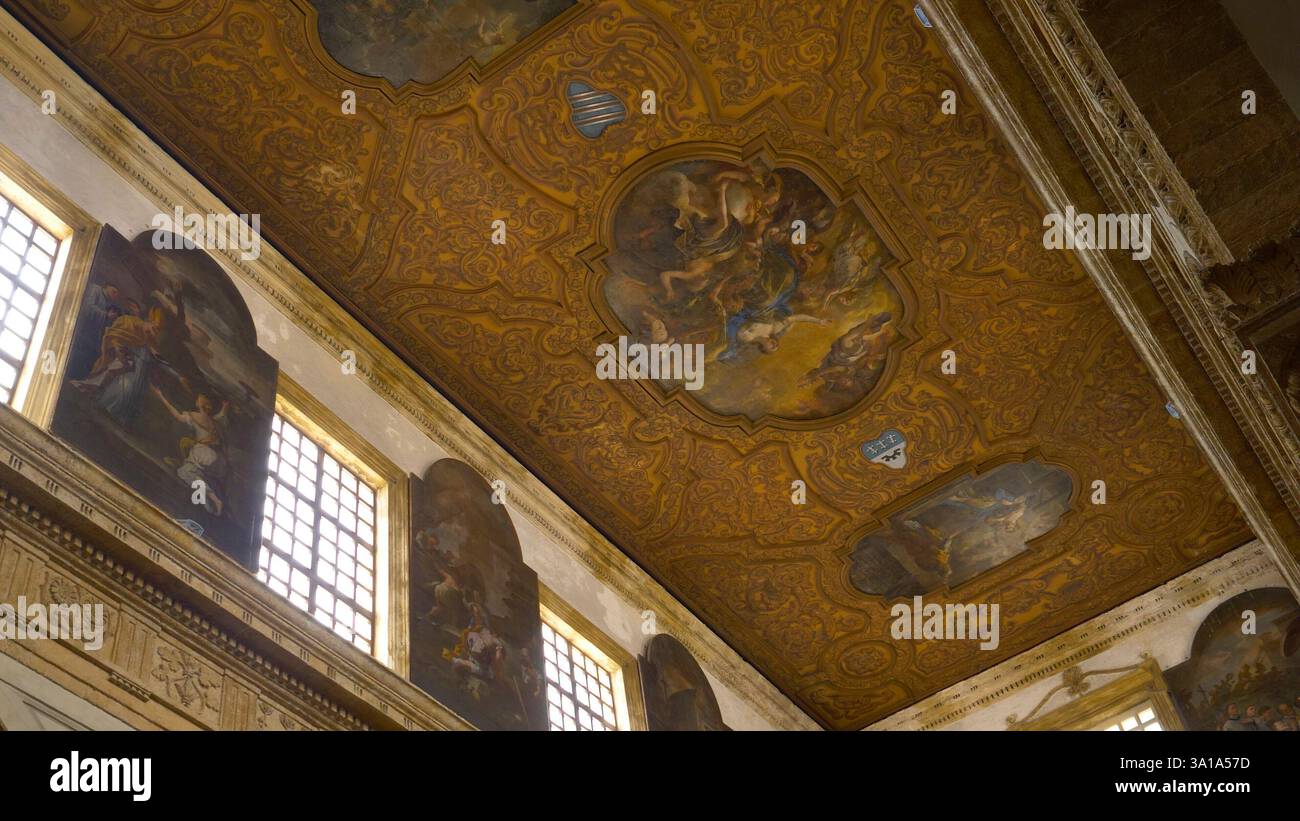 Cattedrale di Gallipoli, Penisola del Salento, Italia. Il nome completo del punto di riferimento barocco è: Chiesa di Santa Agatha Vergine e Martire. Foto Stock