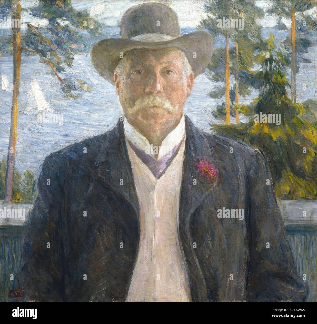 Ritratto del compositore Thorvald Lammers, probabilmente 1906. Foto Stock