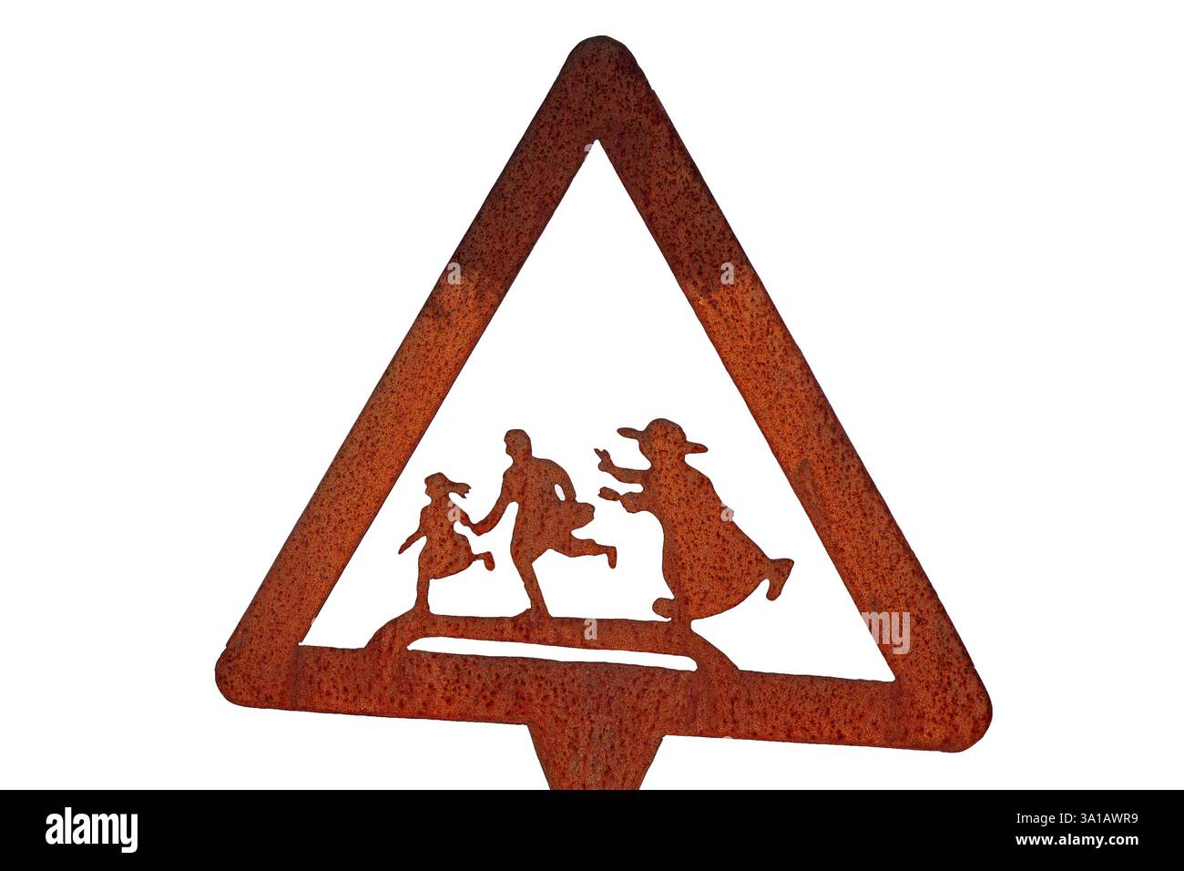 Segno simbolico il sacerdote vuole catturare i bambini Foto Stock