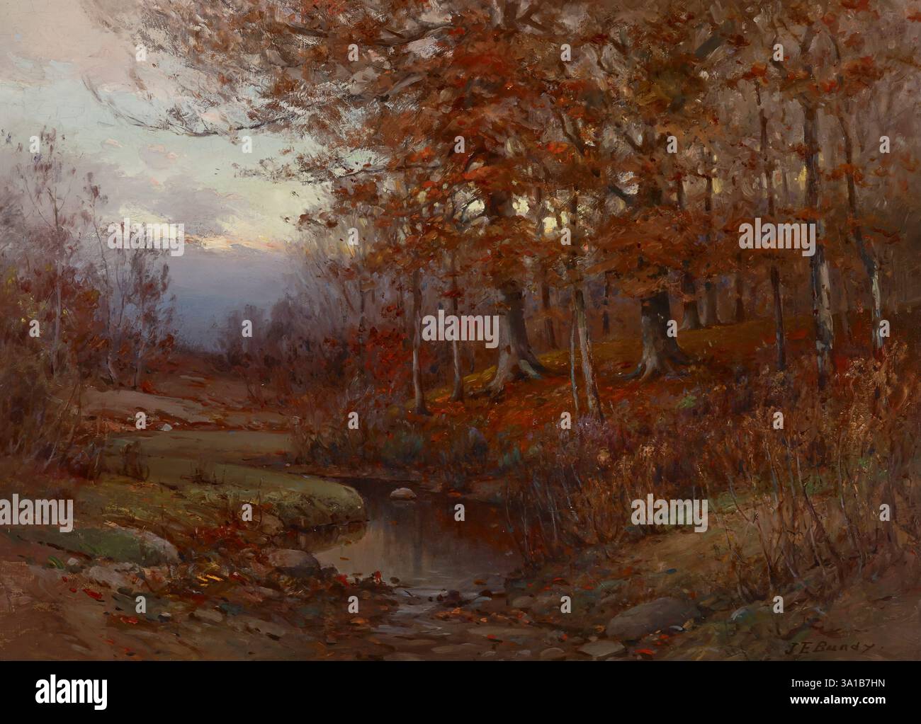 In the Edge of the Woods a Twilight, prima del 1914. Foto Stock