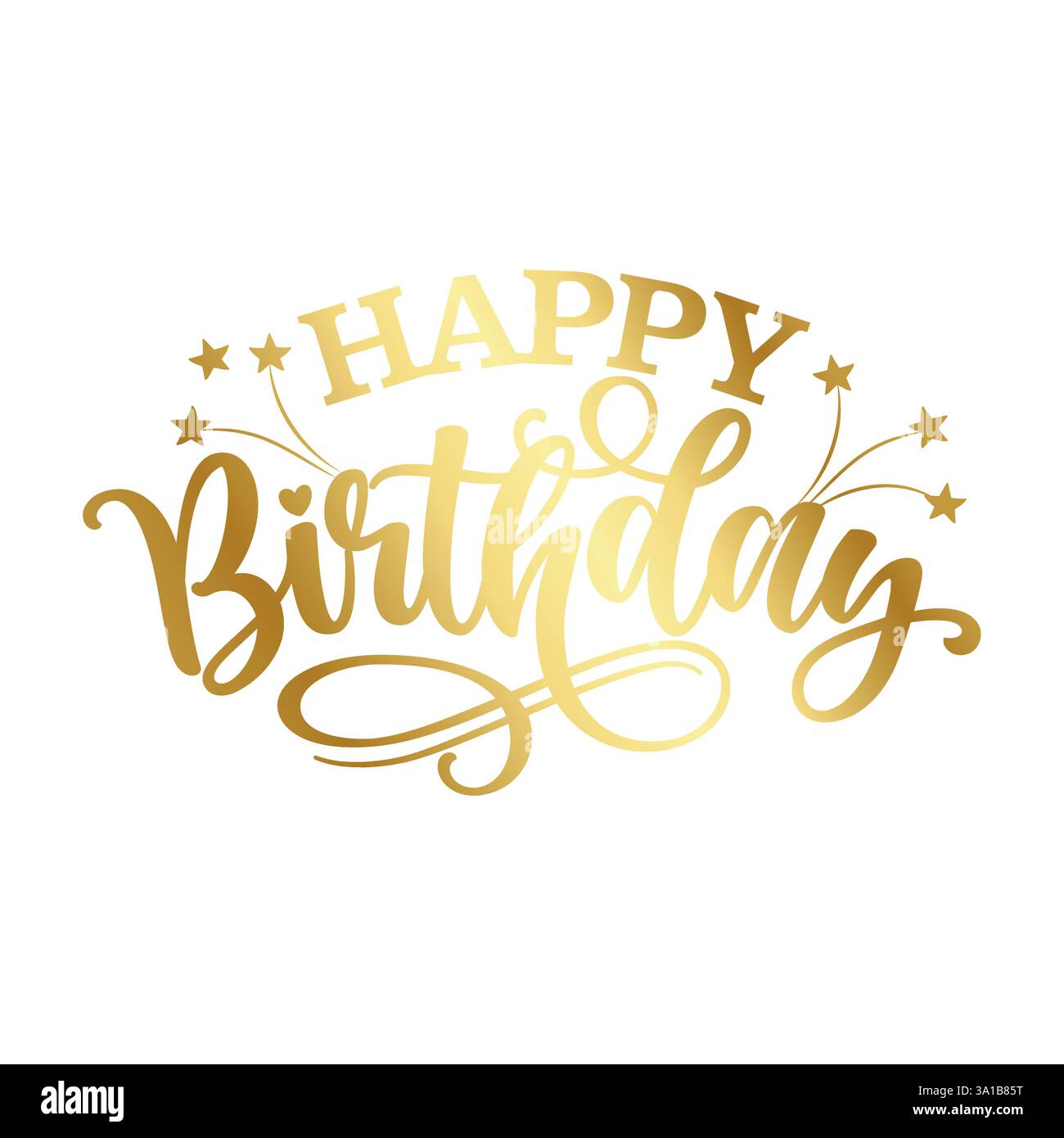 Happy Birthday - topper per l'anniversario o la festa del vivaio. Ragazza di compleanno. Ottimo per la torta, ottimo per la prenotazione di rottami, poster, tessuti, regali, regali Illustrazione Vettoriale