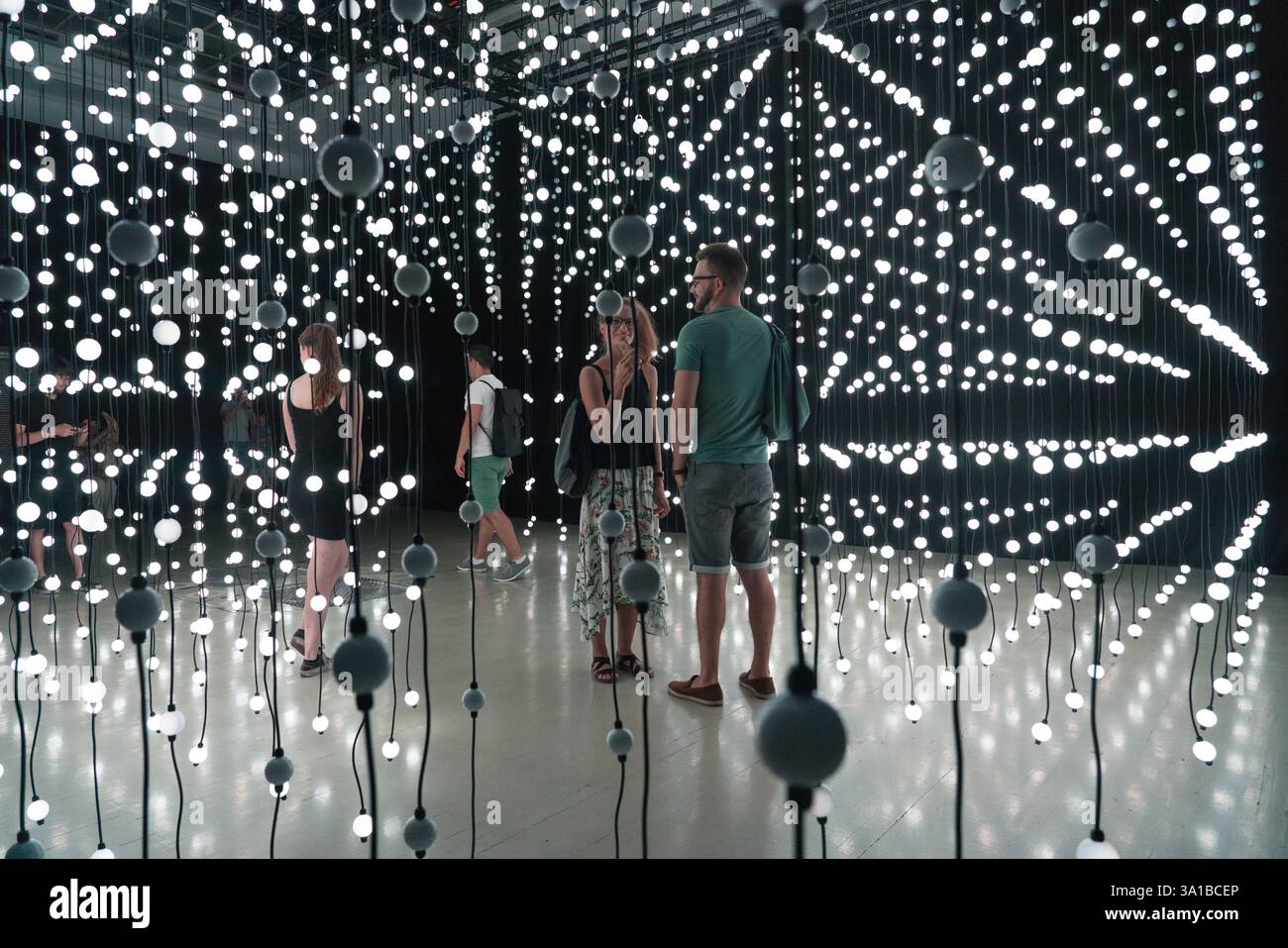 Installazione artistica alla Kunsthalle, Műcsarnok Foto Stock