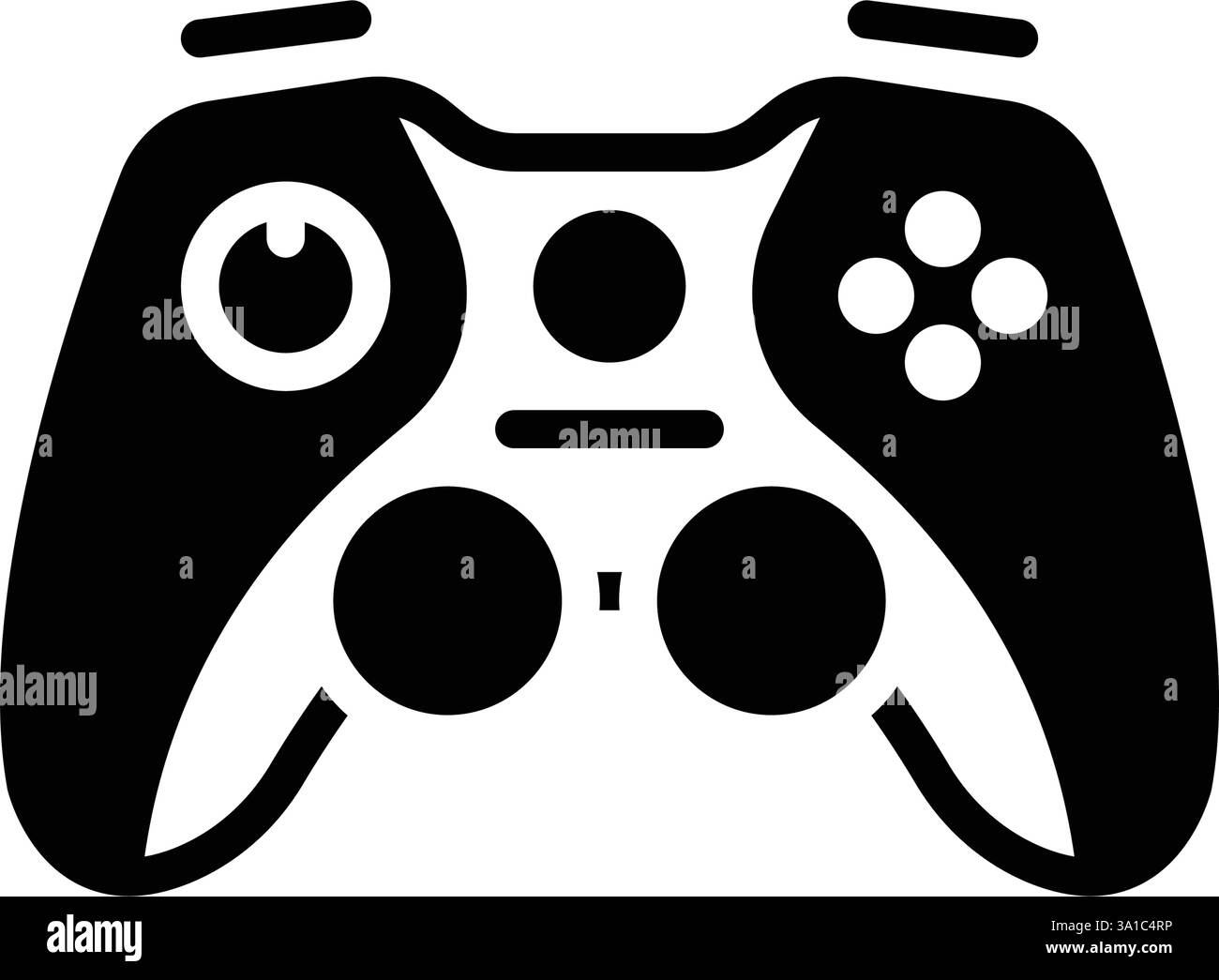 Icona per gamepad, gioco Illustrazione Vettoriale