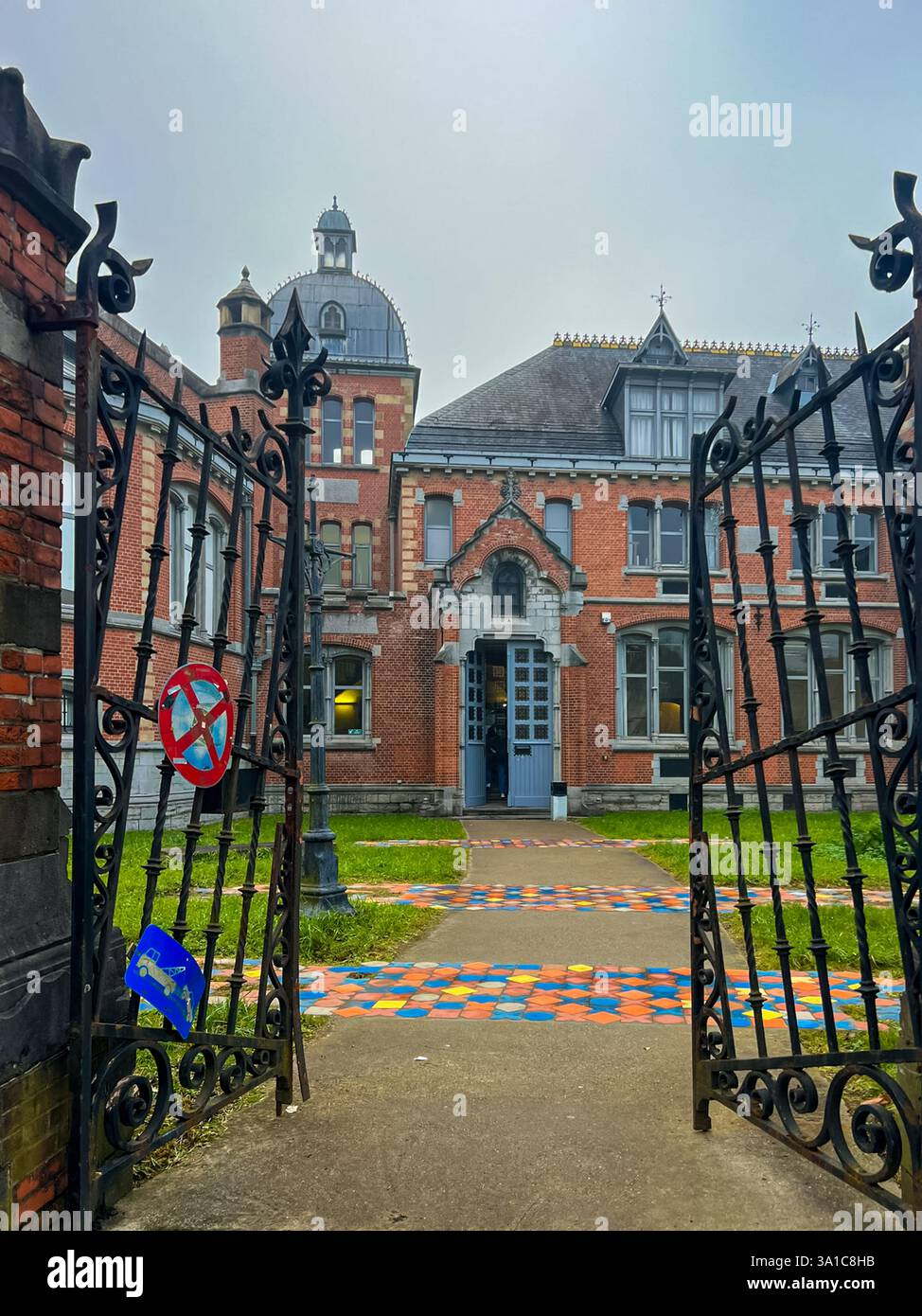 Complesso Bijloke - storica università di gand, belgio Foto Stock