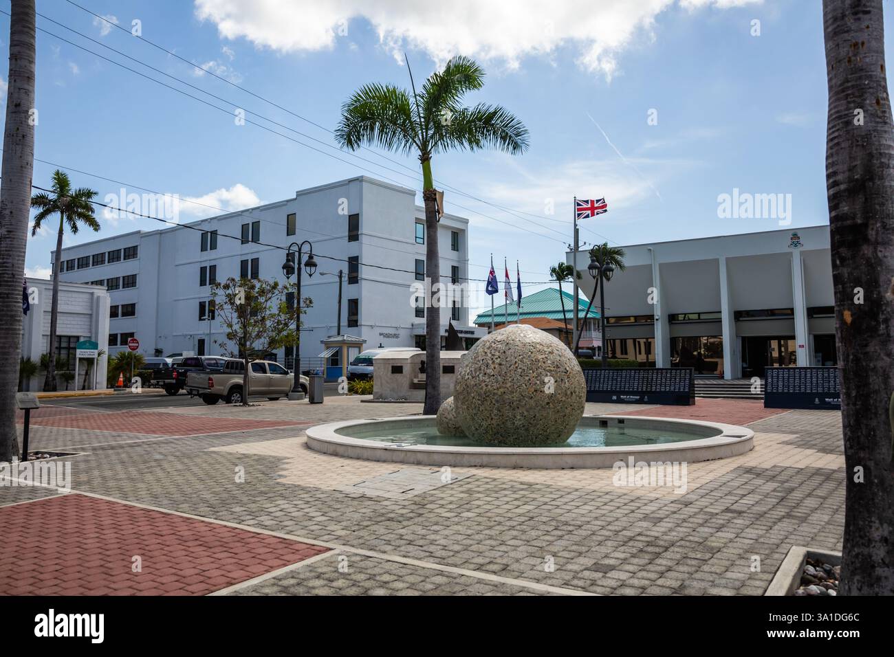 Il sole di gennaio a George Town, le Isole Cayman Foto Stock