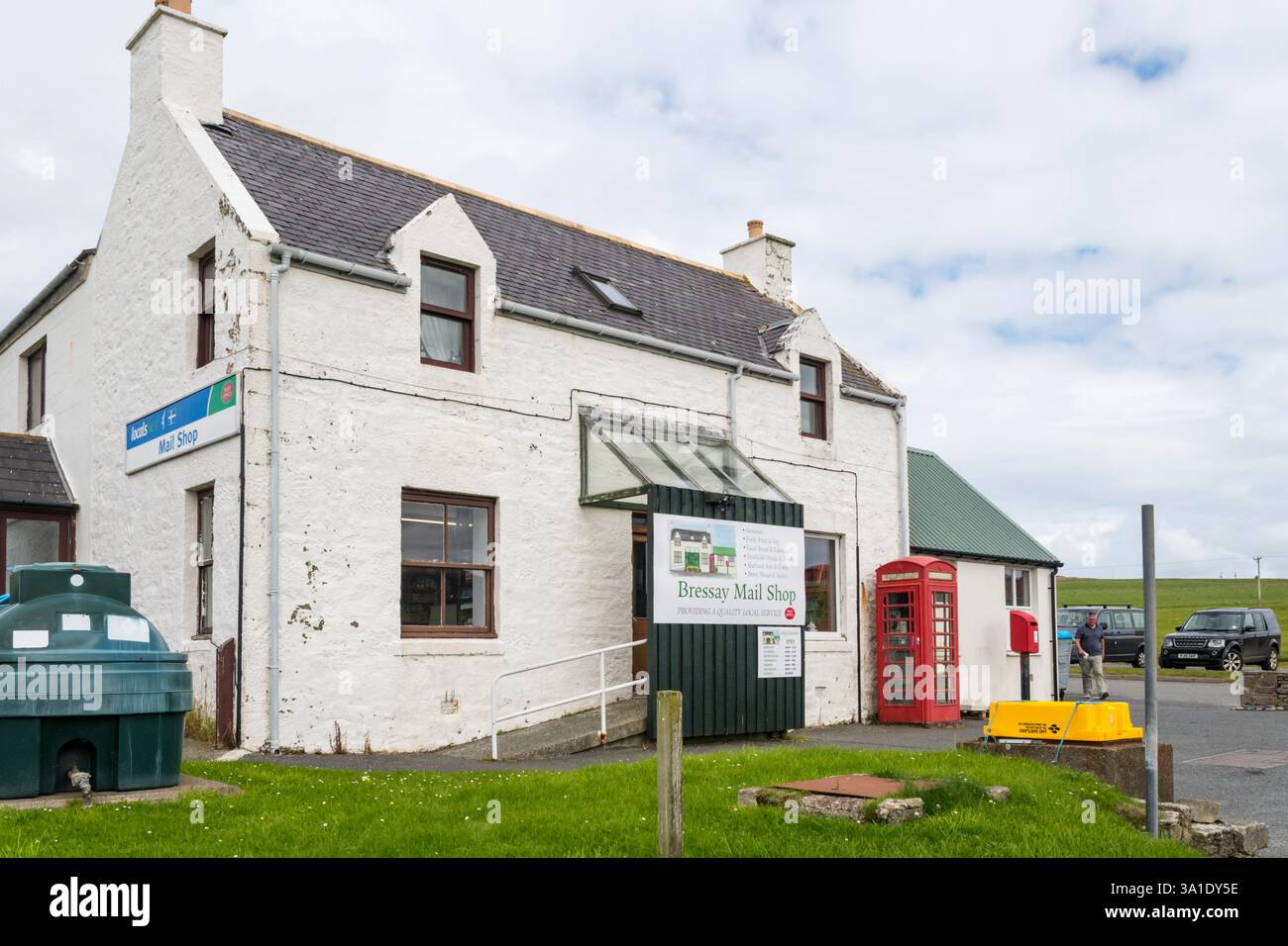Bressay mail Shop, Shetland. Foto Stock