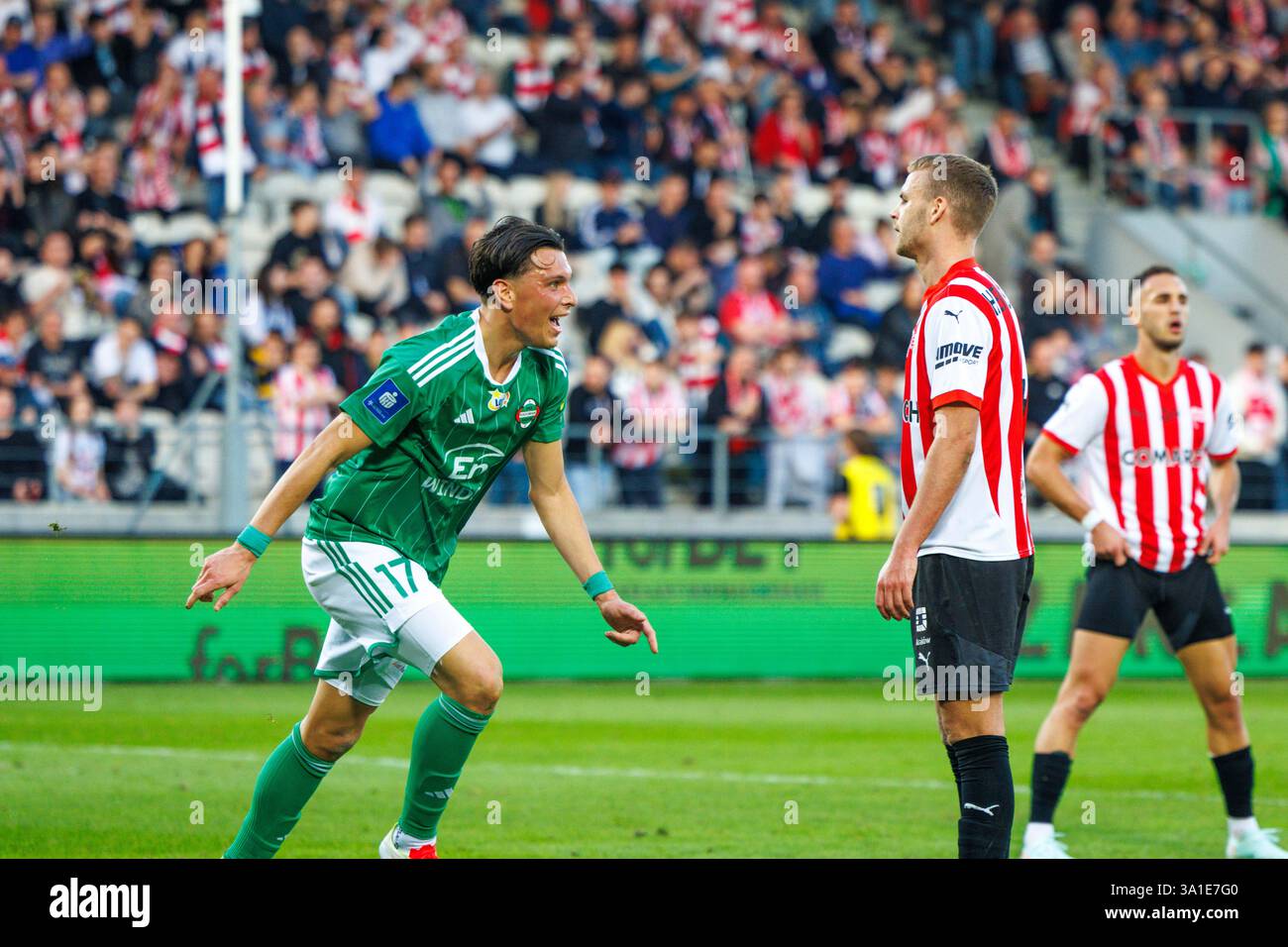 CRACOVIA, POLONIA, 8 marzo 2025, Una partita di calcio nella PKO BP Ekstraklasa di primo livello tra CRACOVIA E RADOMIAK RADOM, OP: RENAT DADASHOV crediti: Piotr Front/Alamy Live News Foto Stock