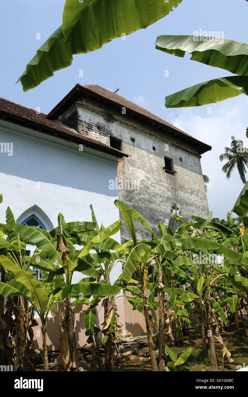Sinagoga ebraica raffigurante l'armonia culturale, Kottayil Kovilakom a Chendamangalam è un piccolo villaggio nel Paravur taluka, distretto di Ernakulum, KE Foto Stock