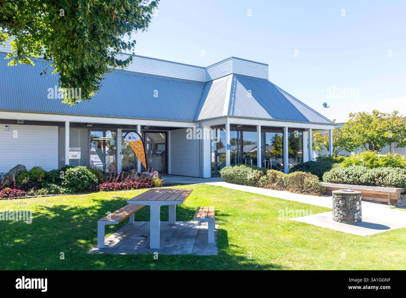 Oxford Library and Service Centre, Main Street, Oxford, Canterbury Region, South Island, nuova Zelanda Foto Stock