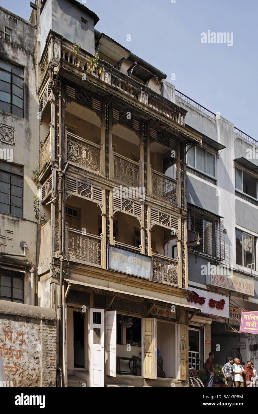 Vecchia casa, Pune, Maharashtra, India, Asia Foto Stock