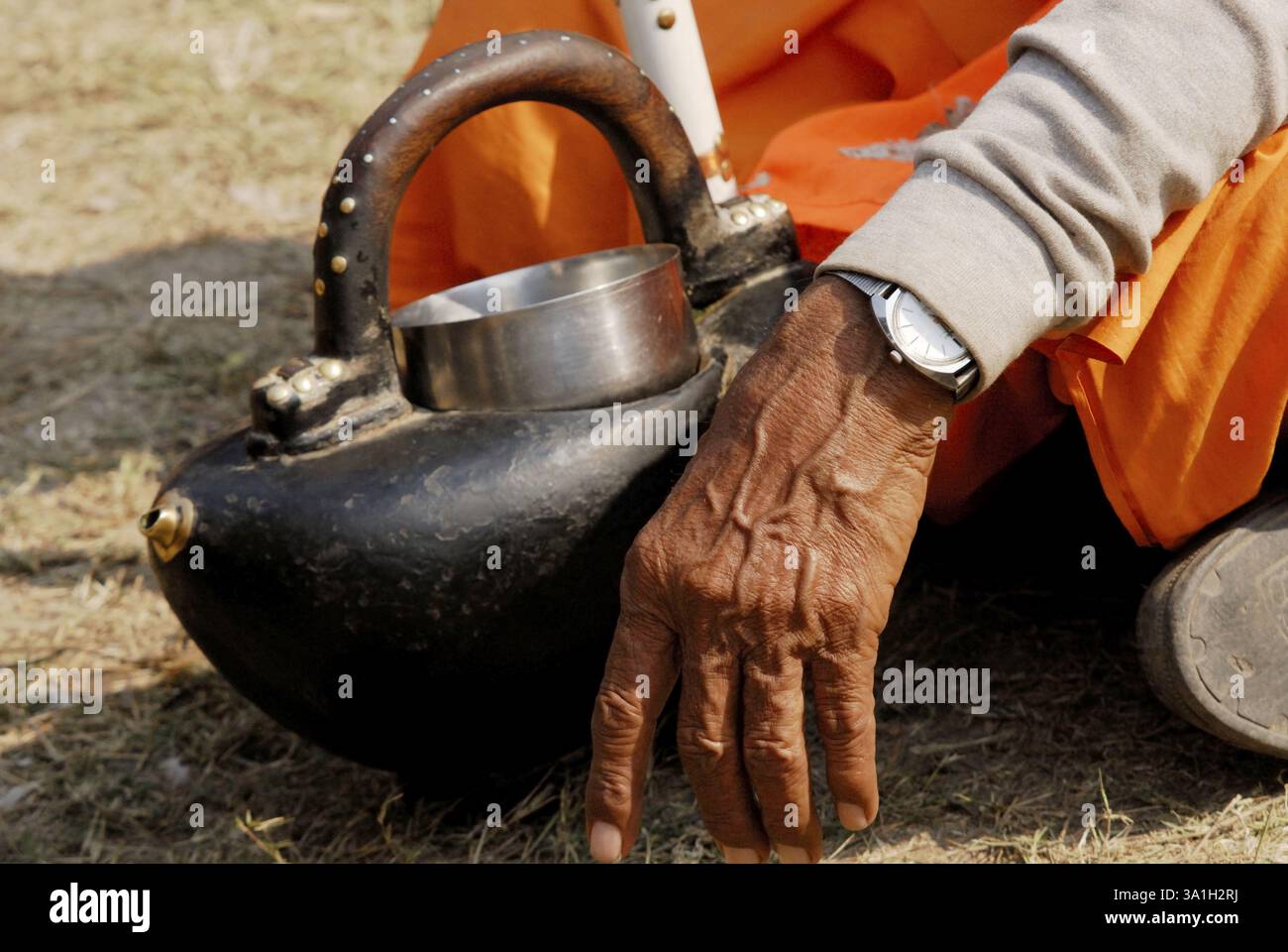 L'acquasantiera di Sad Foto Stock