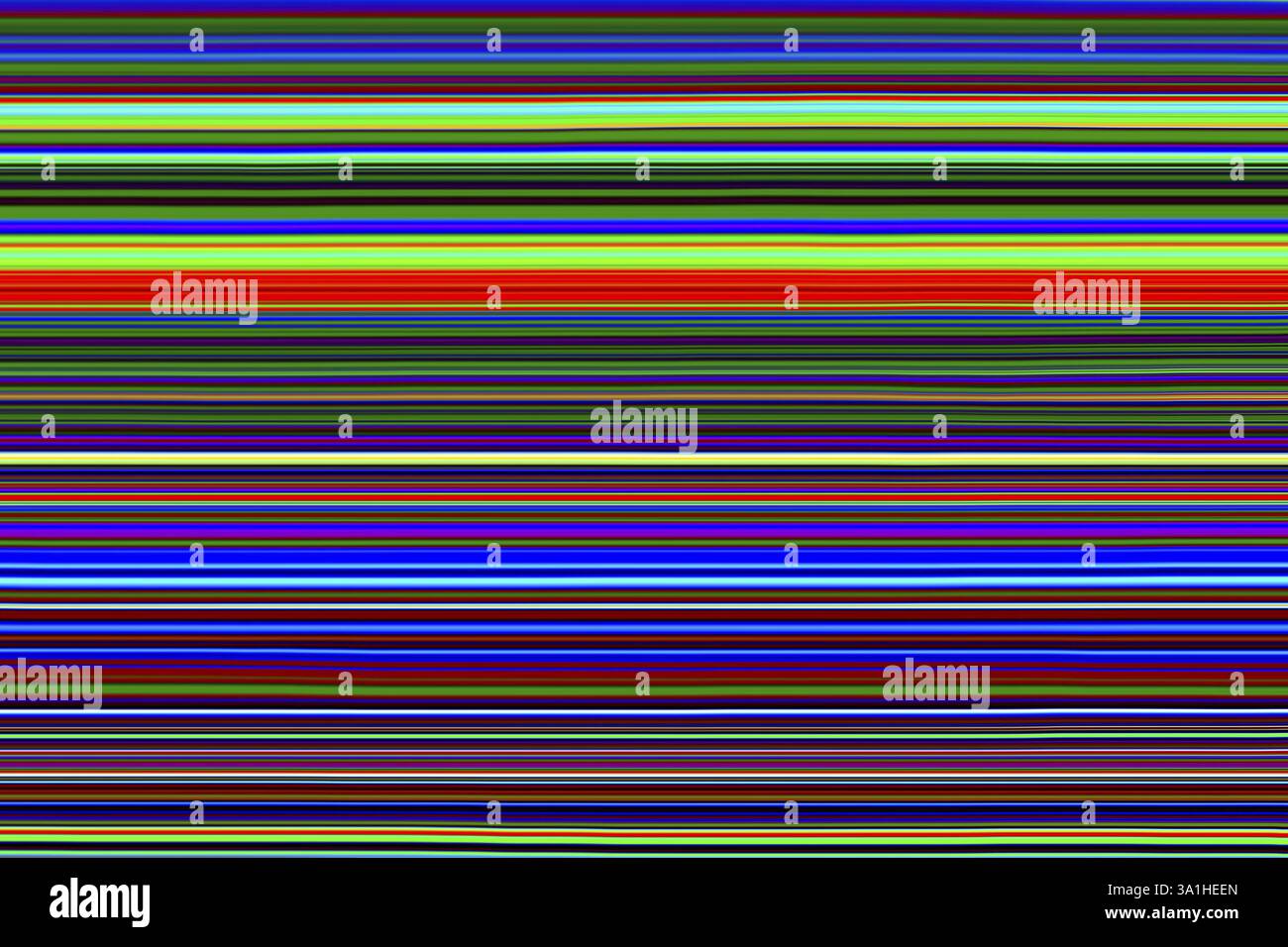 Arte moderna, computer e fotografia digitale magia e miracolo di linee colorate lunghezza diritta della barra dei colori Foto Stock
