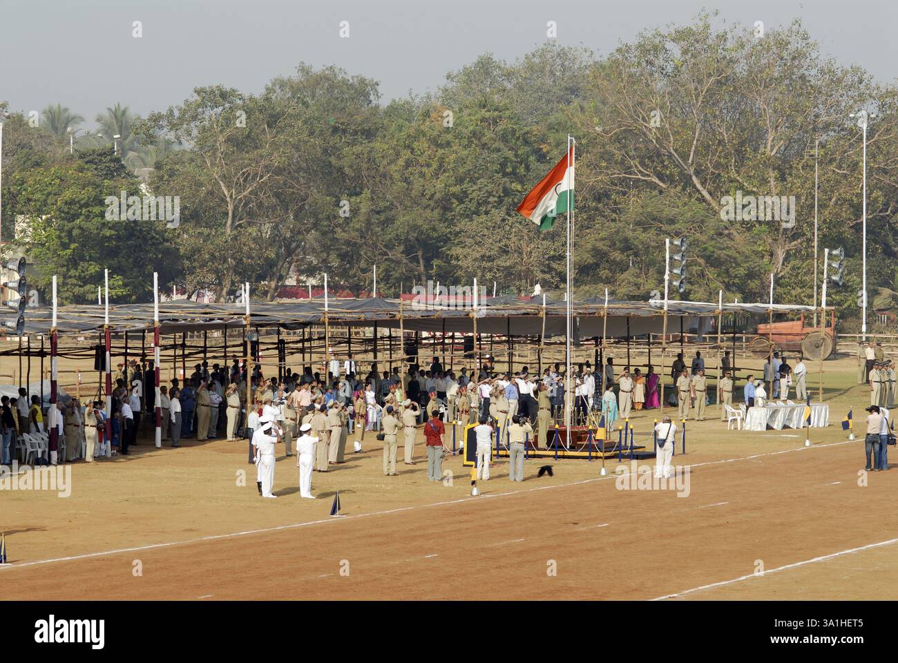 Parata al momento della giornata della repubblica a Bombay Mumbai, Maharashtra, India, Asia Foto Stock