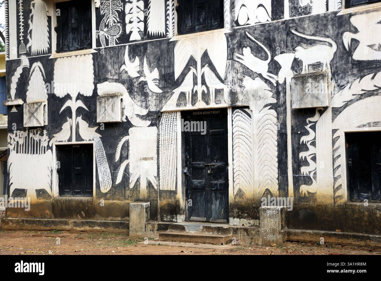 Kala bhavan Shantinekatan, Calcutta, Bengala occidentale, India, Asia Foto Stock