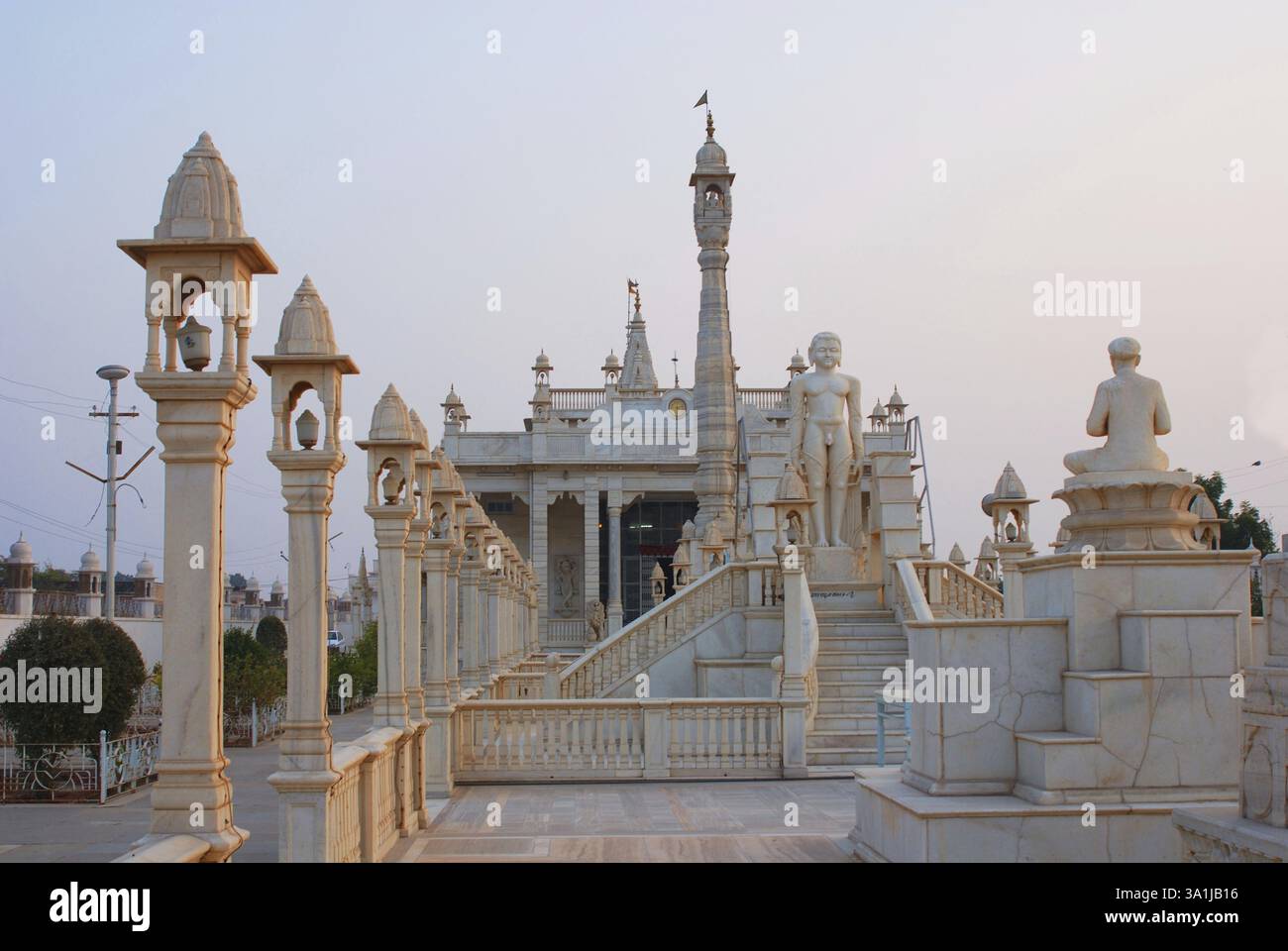 Sukhashram Digamber Jain Temple, Ladnun, Rajasthan, India, Asia Foto Stock