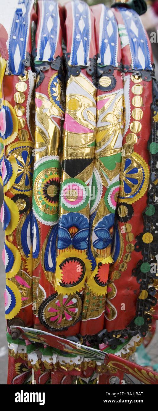 Rickshaw art, Dacca, Bangladesh, Asia Foto Stock