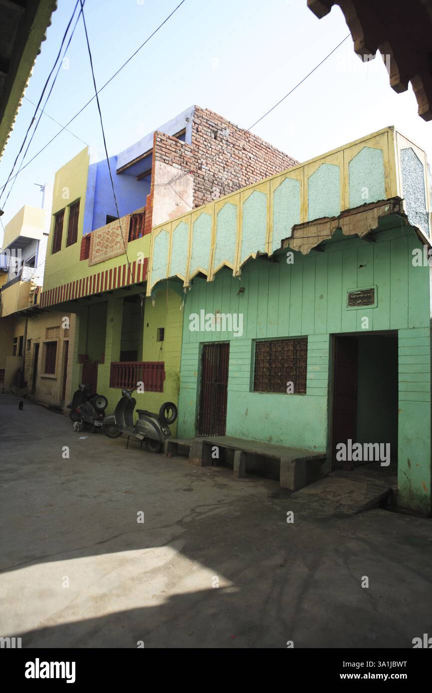 Case, Agra, Uttar Pradesh, India, Asia Foto Stock