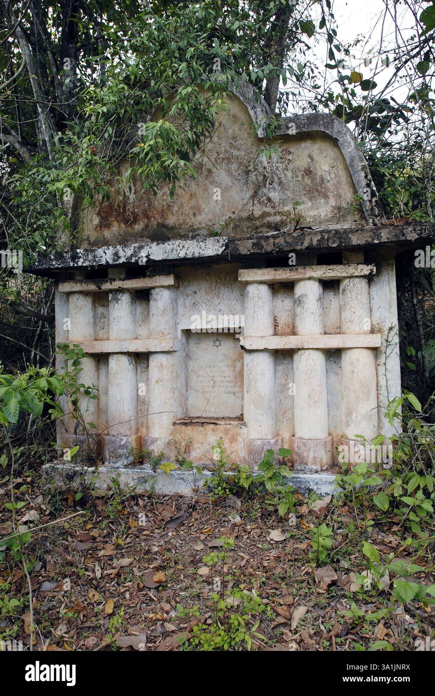 Sinagoga ebraica raffigurante l'armonia culturale, Kottayil Kovilakom a Chendamangalam è un piccolo villaggio nel Paravur taluka, distretto di Ernakulum, KE Foto Stock
