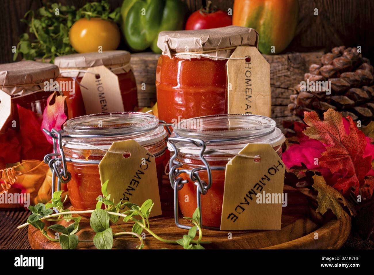 Barattolo di vetro Foto Stock