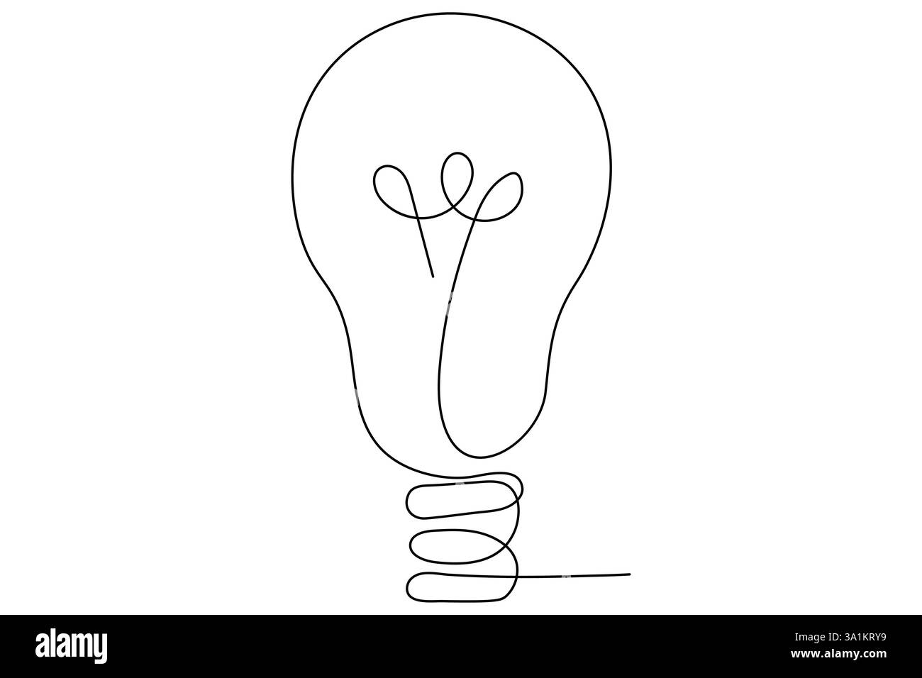 Lampada continua a una sola linea semplice con un vettore di contorno dell'icona a forma di cuore Illustrazione Vettoriale