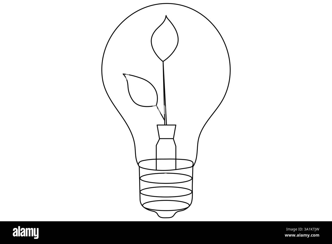 Lampada continua a una sola linea semplice con un vettore di contorno dell'icona a forma di cuore Illustrazione Vettoriale