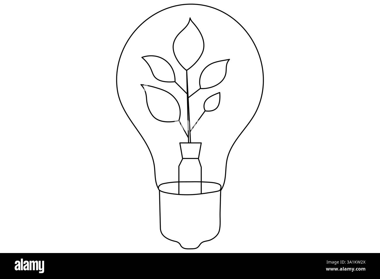 Lampada continua a una sola linea semplice con un vettore di contorno dell'icona a forma di cuore Illustrazione Vettoriale