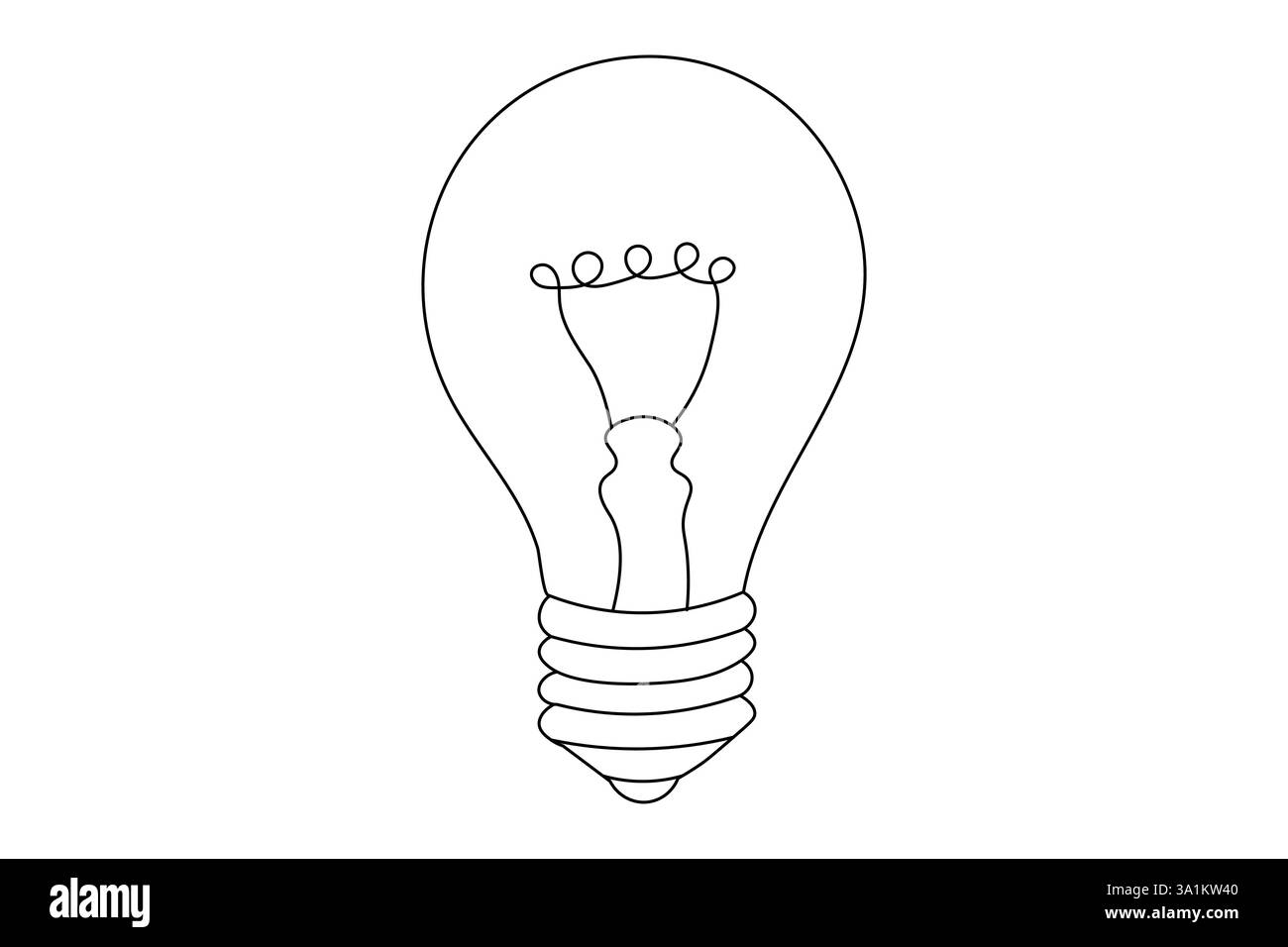 Lampada continua a una sola linea semplice con un vettore di contorno dell'icona a forma di cuore Illustrazione Vettoriale