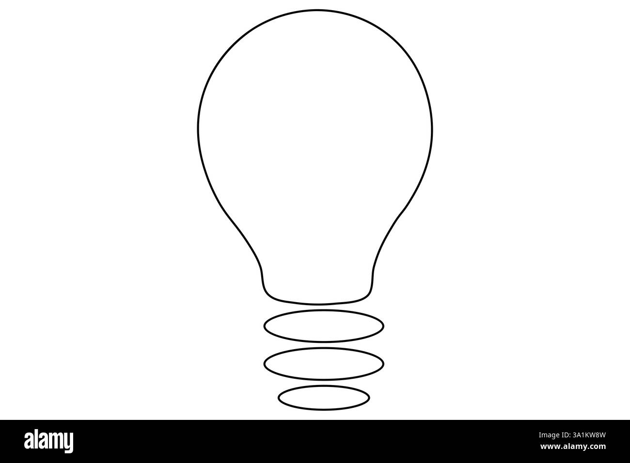 Lampada continua a una sola linea semplice con un vettore di contorno dell'icona a forma di cuore Illustrazione Vettoriale