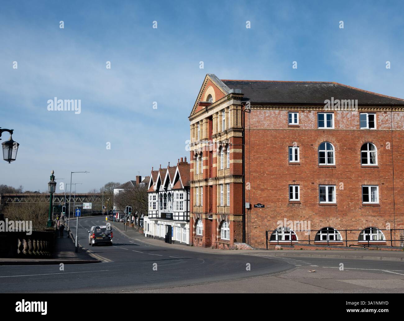 North Parade, Worcester, Worcestershire, England, Regno Unito Foto Stock