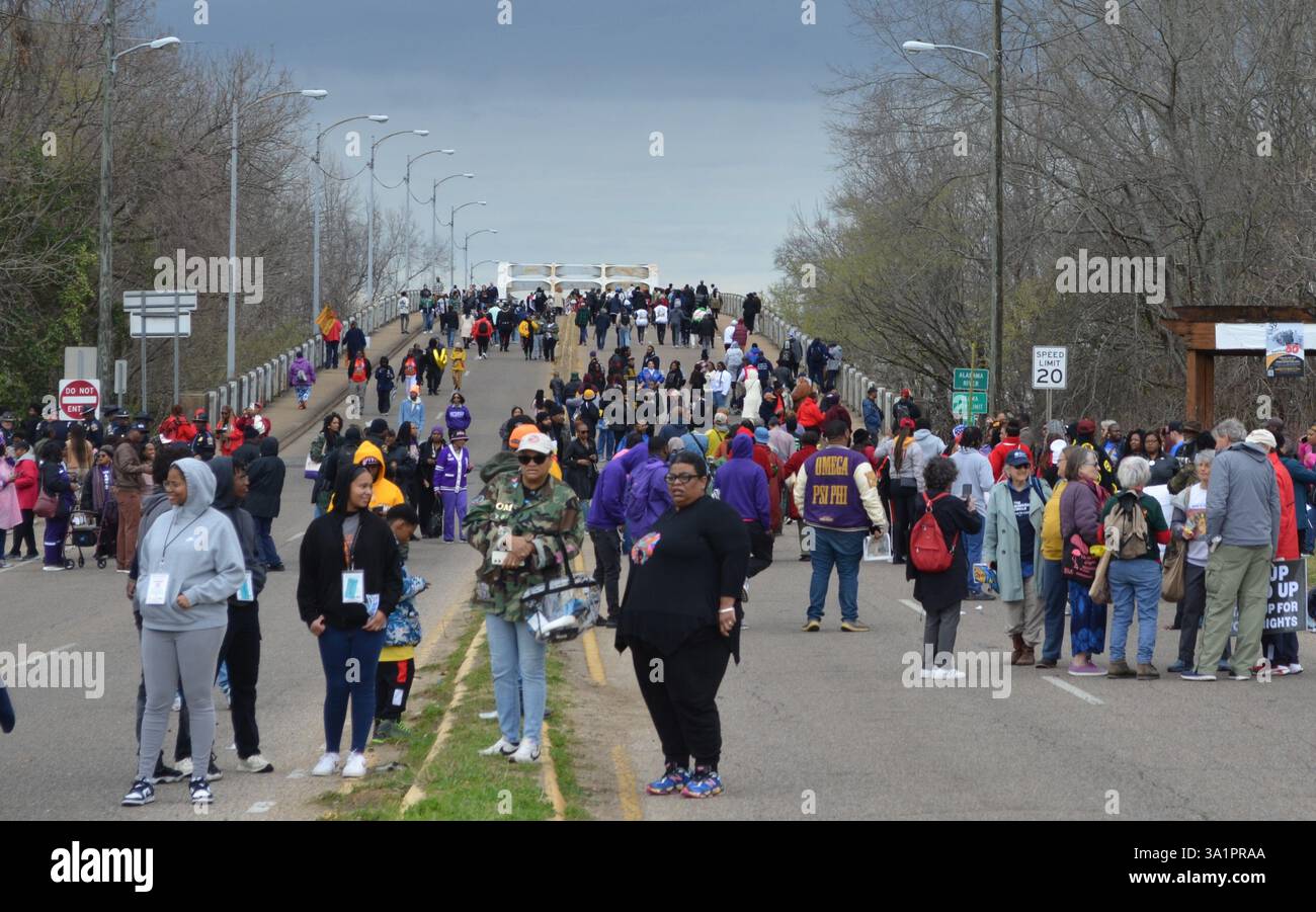 Selma Alabama Bloody Sunday 60th Anniversary 2025 Foto Stock