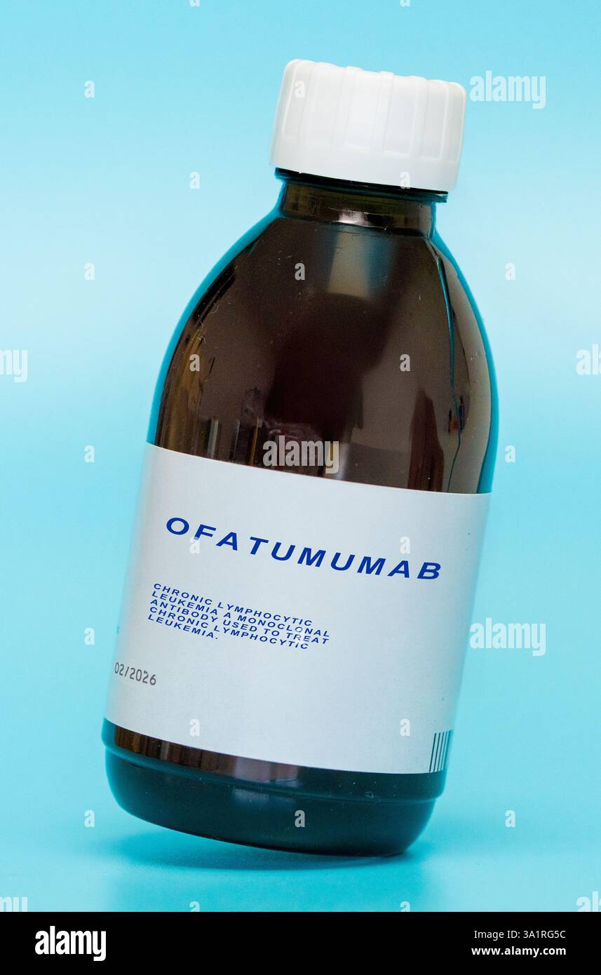 Ofatumumab leucemia Linfocitica cronica anticorpo monoclonale usato per trattare la leucemia linfocitica cronica. Foto Stock