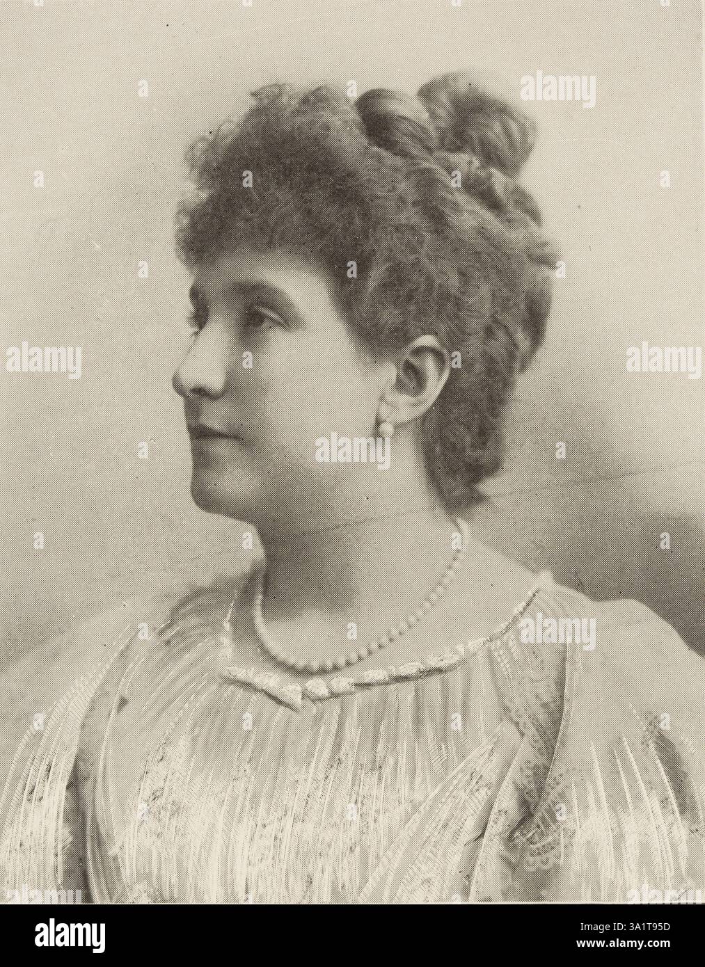 Madame Nellie Melba della Metropolitan Opera Company stagione 1893-4, 1893. Dame Nellie Melba è stata una soprano australiana e la prima australiana a ottenere un riconoscimento internazionale come musicista classico. Prese lo pseudonimo di "Melba" da Melbourne, la sua città natale. Foto Stock