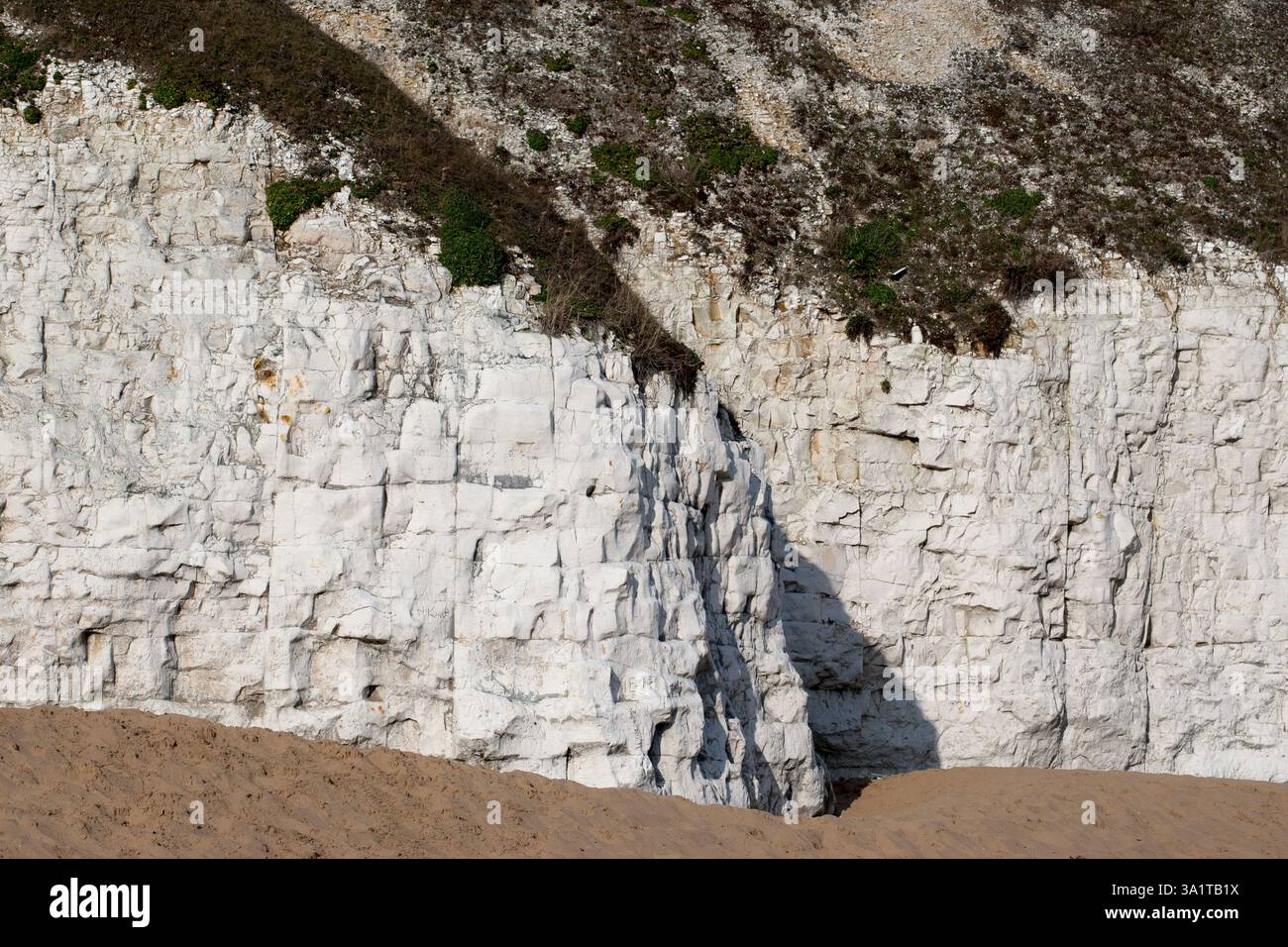 Botany Bay è una baia isolata, situata tra Margate e Broadstairs, che offre splendide vedute delle bianche scogliere e del mare Foto Stock