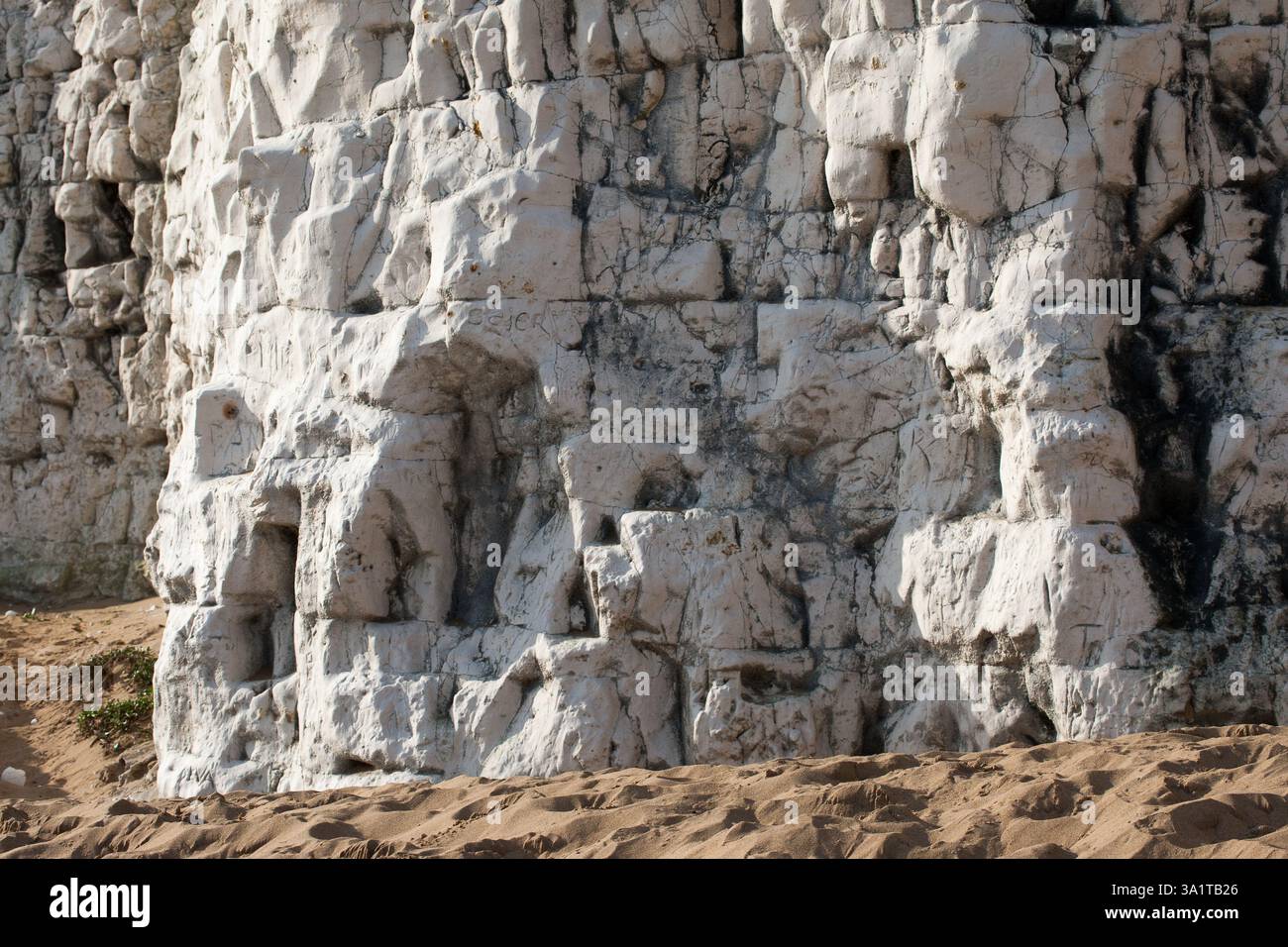 Botany Bay è una baia isolata, situata tra Margate e Broadstairs, che offre splendide vedute delle bianche scogliere e del mare Foto Stock