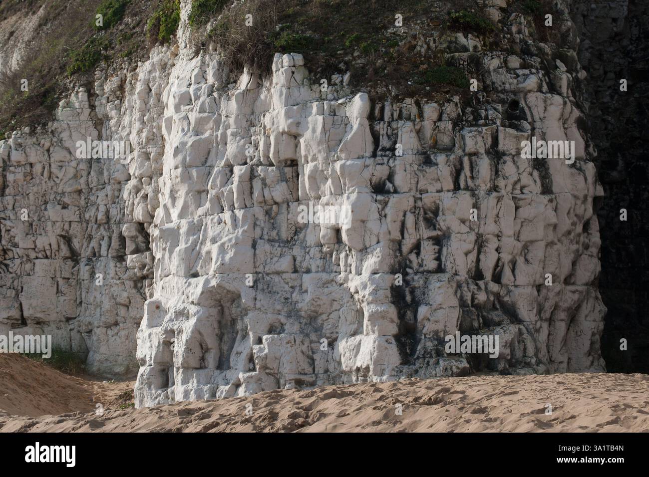 Botany Bay è una baia isolata, situata tra Margate e Broadstairs, che offre splendide vedute delle bianche scogliere e del mare Foto Stock