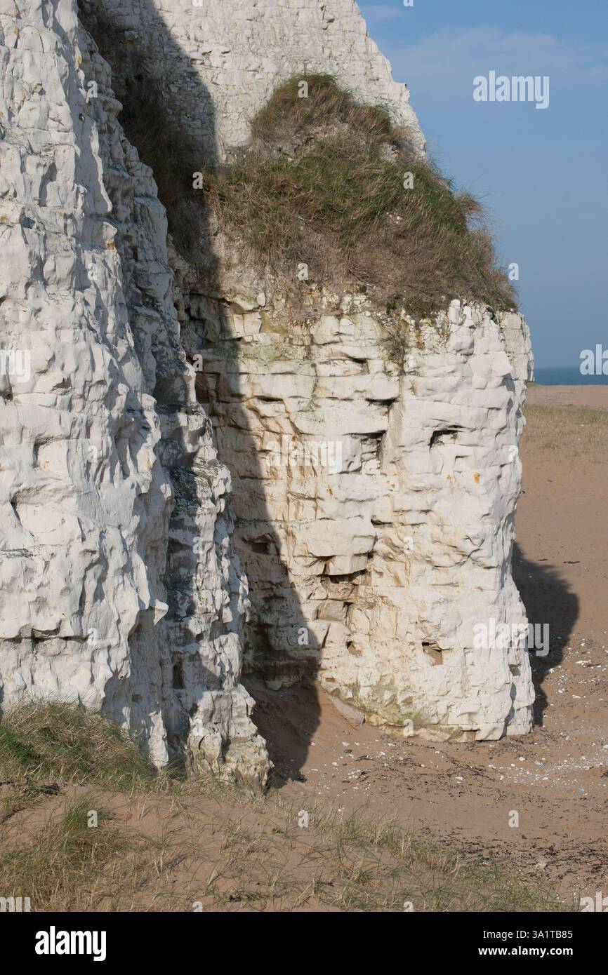 Botany Bay è una baia isolata, situata tra Margate e Broadstairs, che offre splendide vedute delle bianche scogliere e del mare Foto Stock