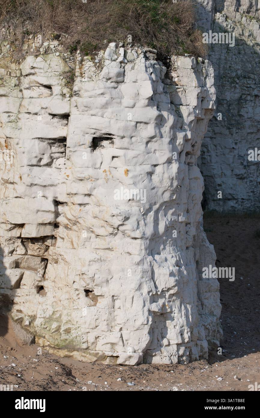 Botany Bay è una baia isolata, situata tra Margate e Broadstairs, che offre splendide vedute delle bianche scogliere e del mare Foto Stock