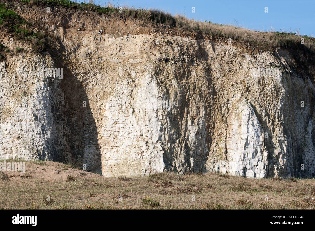 Botany Bay è una baia isolata, situata tra Margate e Broadstairs, che offre splendide vedute delle bianche scogliere e del mare Foto Stock