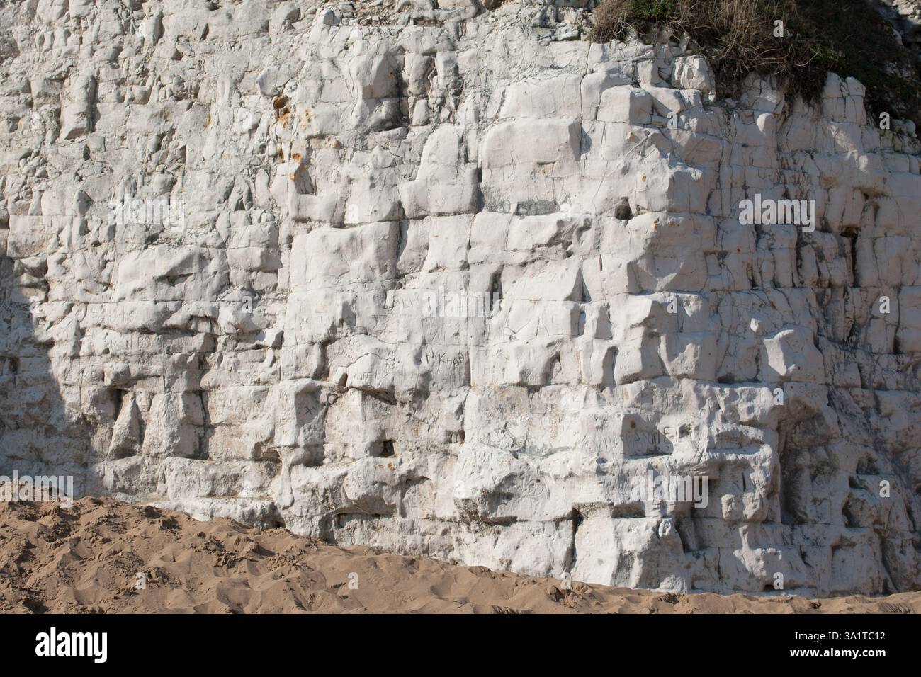 Botany Bay è una baia isolata, situata tra Margate e Broadstairs, che offre splendide vedute delle bianche scogliere e del mare Foto Stock