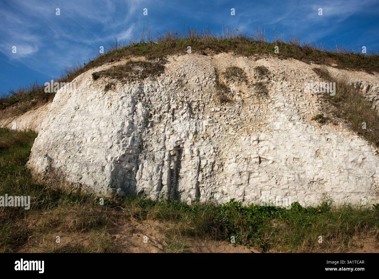 Botany Bay è una baia isolata, situata tra Margate e Broadstairs, che offre splendide vedute delle bianche scogliere e del mare Foto Stock